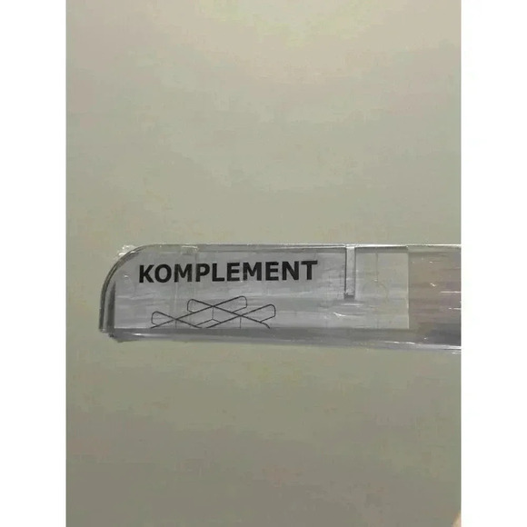 IKEA KOMPLEMENT Plastic Clear Divider For Pull Out Tray Organizers | 802.467.91 - Picture 4 of 5